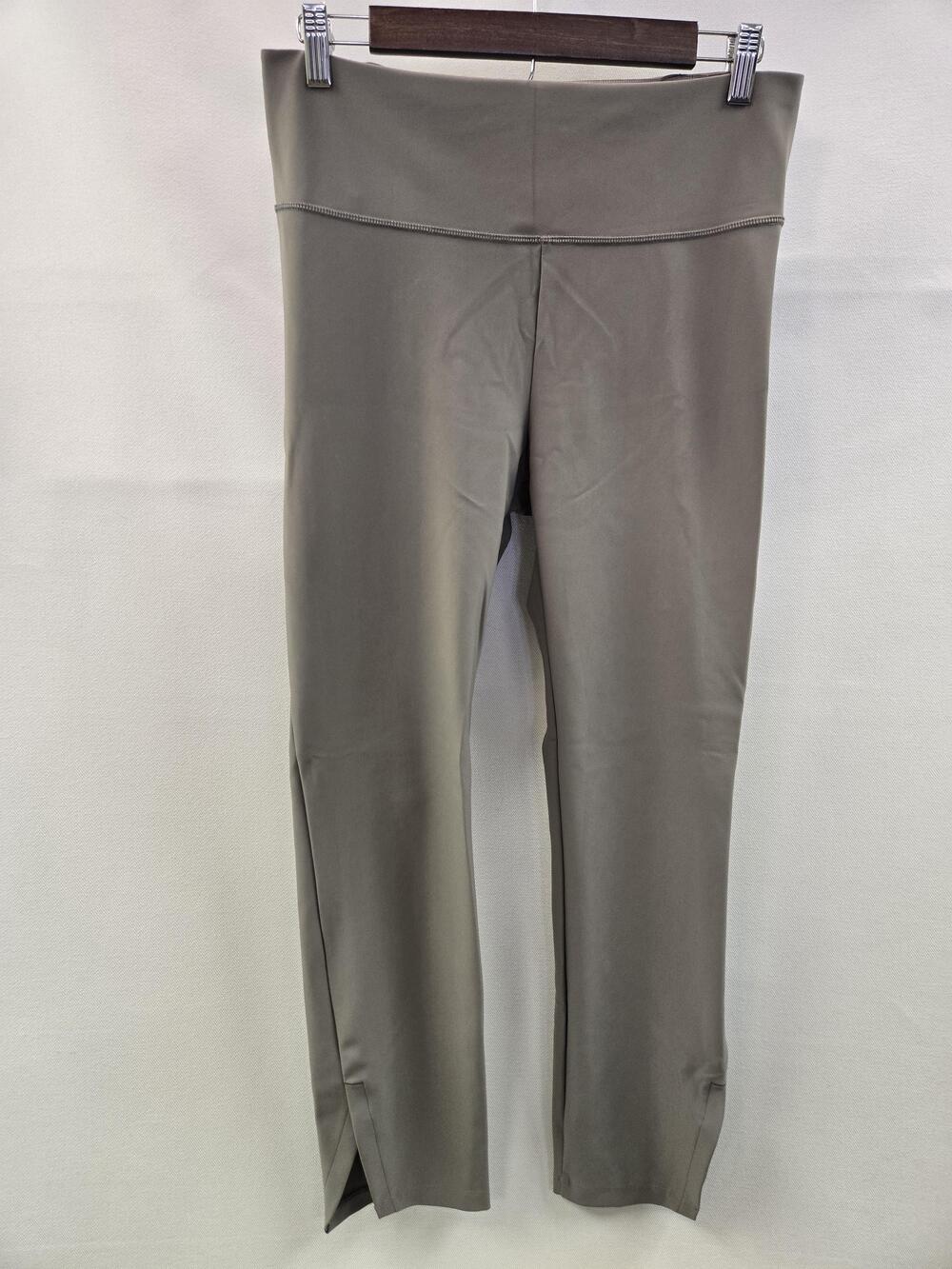 Calia Leggings Womens Large Gray High Rise Ankle Pants Side Slit Yoga Athletic